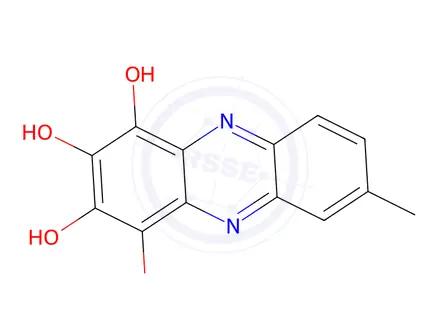 Chemical structure of 7-Methyl-1,2,3,4-phenazinetetrol