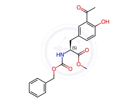 Chemical structure of 3-Acetyl-N-benzyloxycarbonyl-L-tyrosine Methyl Ester