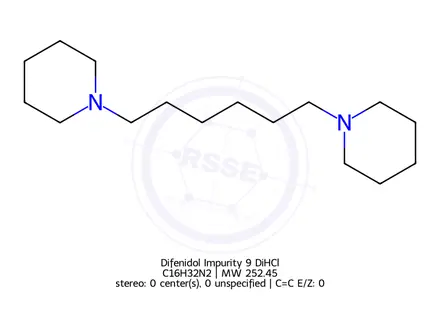 Chemical structure of Difenidol Impurity 9 DiHCl