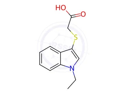 Chemical structure of (1-Ethyl-1H-indol-3-ylsulfanyl)-acetic acid
