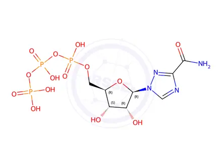 Chemical structure of Ribavirin 5-Triphosphate Trisodium Salt