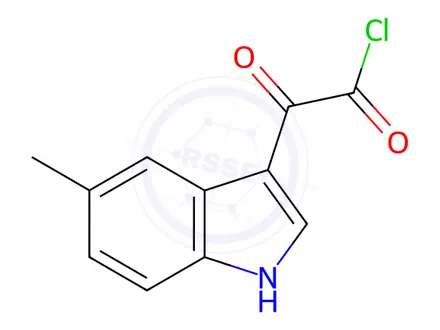 Chemical structure of 2-(5-Methyl-1H-indol-3-yl)-2-oxoacetyl chloride