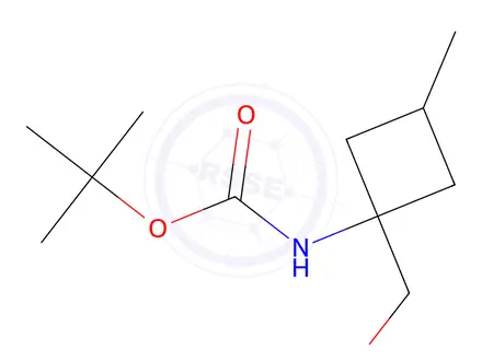 Chemical structure of Tert-butyl (1-(hydroxymethyl)-3-methylcyclobutyl)carbamate