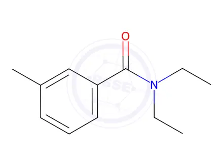 Chemical structure of DEET
