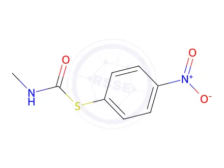 Chemical structure of Methylcarbamothioic acid S-(p-nitrophenyl) ester