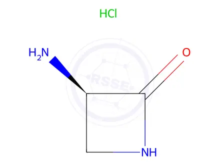 Chemical structure of (3R)-3-aminoazetidin-2-one hydrochloride