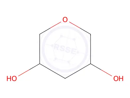 Chemical structure of tetrahydropyran-3,5-diol