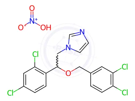 Chemical structure of Miconazole EP Impurity F(Nitrate Salt)