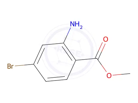Chemical structure of 4-Bromo-2-aminobenzoic acid methyl ester