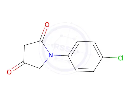 Chemical structure of 1-(4-Chlorophenyl)pyrrolidine-2,4-dione
