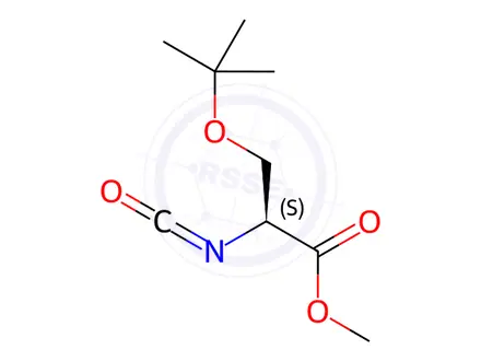 Chemical structure of Methyl (S)-(+)-2-Isocyanato-3-tert-butoxypropionate