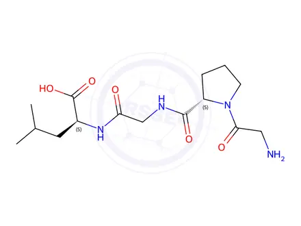Chemical structure of (S)-2-(2-((S)-1-(2-Aminoacetyl)pyrrolidine-2-carboxamido)acetamido)-4-methylpentanoic acid
