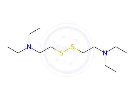 Chemical structure of Bis(beta-diethylaminoethyl)disulfide dihydrochloride