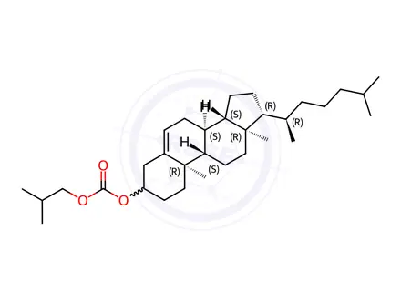 Chemical structure of Cholesterol Isobutyl Carbonate