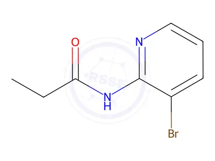 Chemical structure of N-(3-bromopyridin-2-yl)propionamide
