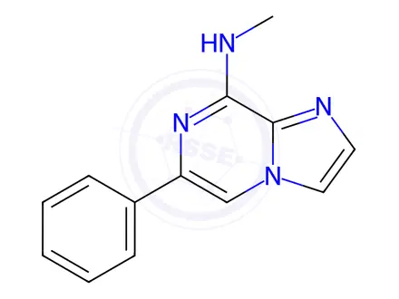 Chemical structure of N-Methyl-6-phenylimidazo[1,2-a]pyrazin-8-amine