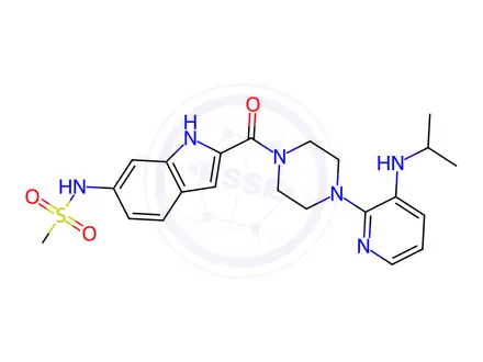 Chemical structure of Delavirdine Impurity 1
