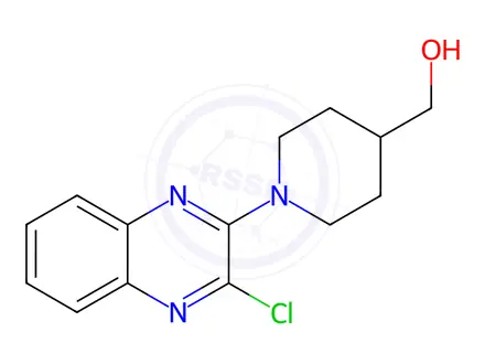 Chemical structure of (1-(3-Chloroquinoxalin-2-yl)piperidin-4-yl)methanol