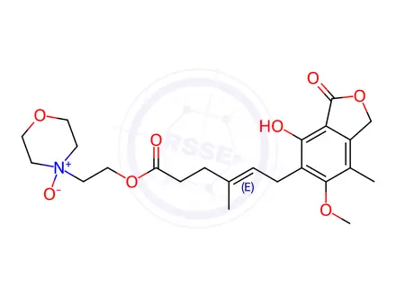 Chemical structure of Mycophenolate Mofetil N-Oxide (EP Impurity G)
