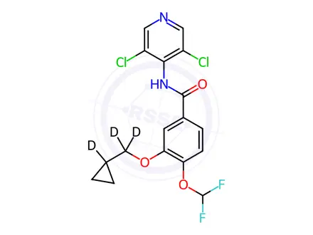 Chemical structure of Roflumilast-d3