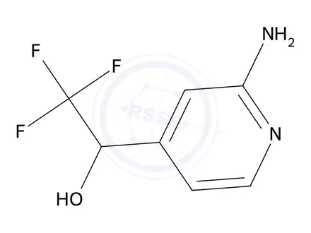 Chemical structure of 1-(2-Aminopyridin-4-yl)-2,2,2-trifluoroethanol
