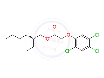Chemical structure of 2,4,5-T-2-ethylhexyl ester