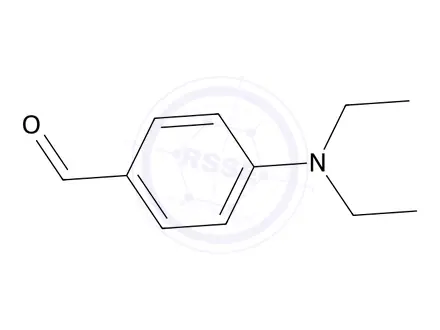 Chemical structure of 4-Diethylaminobenzaldehyde