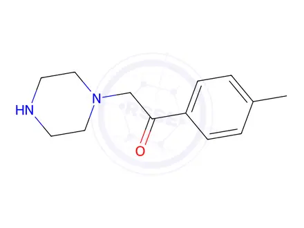 Chemical structure of 1-(4-Methylphenyl)-2-(piperazin-1-yl)ethan-1-one
