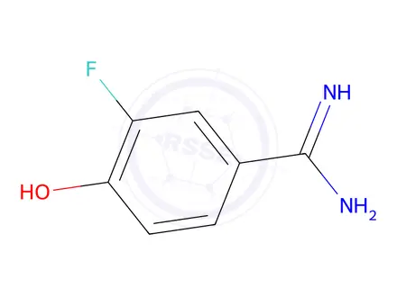 Chemical structure of 3-Fluoro-4-hydroxybenzenecarboximidamide