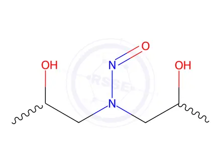 Chemical structure of N-Nitrosodiisopropanolamine