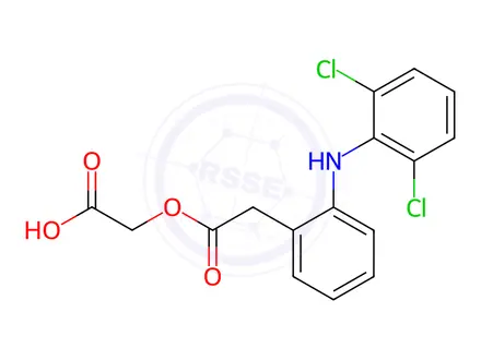 Chemical structure of Aceclofenac