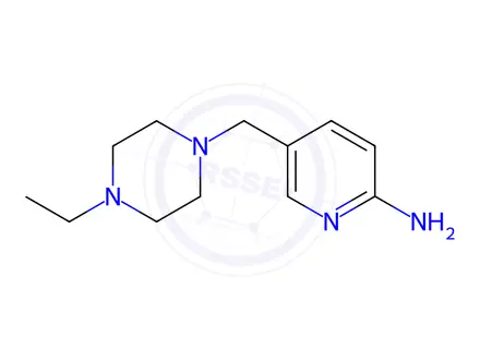 Chemical structure of 5-((4-ethylpiperazin-1-yl)methyl)pyridin-2-amine