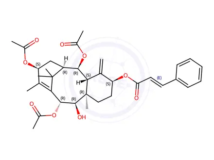 Chemical structure of 9-Deacetyltaxinine E
