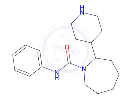 Chemical structure of N-phenyl-2-(piperidin-4-yl)azepane-1-carboxamide