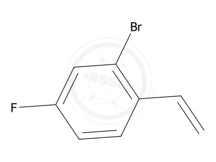 Chemical structure of 2-Bromo-4-fluoro-1-vinylbenzene