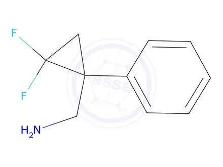 Chemical structure of (2,2-DIFLUORO-1-PHENYLCYCLOPROPYL)METHANAMINE HYDROCHLORIDE