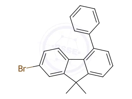 Chemical structure of 2-Bromo-9,9-dimethyl-5-phenyl-9H-fluorene