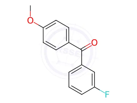 Chemical structure of (3-Fluorophenyl)(4-methoxyphenyl)methanone