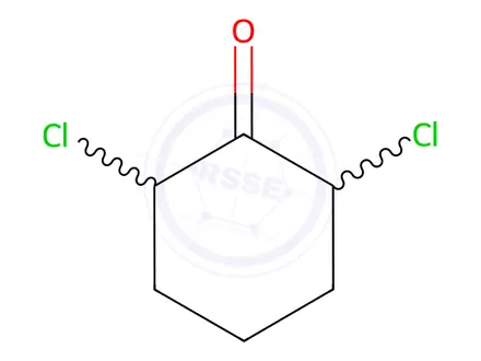 Chemical structure of 2,6-dichlorocyclohexanone