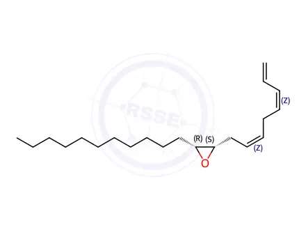 Chemical structure of (2S,3R)-2-((2Z,5Z)-octa-2,5,7-trienyl)-3-undecyloxirane