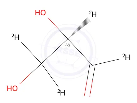 Chemical structure of D-[1,2,3,3'-2H4]glyceraldehyde
