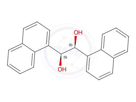 Chemical structure of (1S,2S)-1,2-Di(naphthalen-1-yl)ethane-1,2-diol