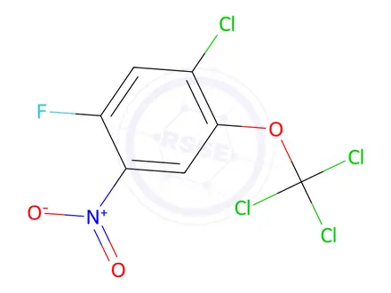 Chemical structure of 1-Chloro-5-fluoro-4-nitro-2-(trichloromethoxy)benzene