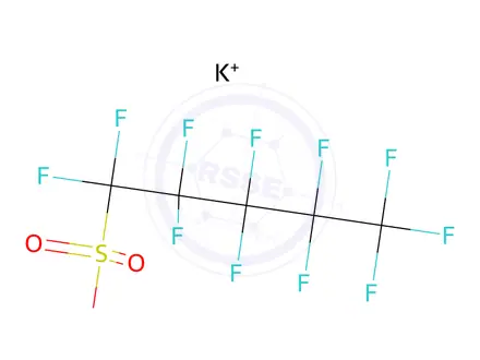 Chemical structure of Potassium Perfluoropentanesulfonate