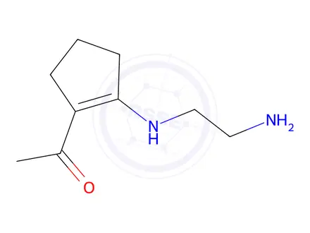 Chemical structure of Ethanone, 1-[2-[(2-aminoethyl)amino]-1-cyclopenten-1-yl]-(9CI)