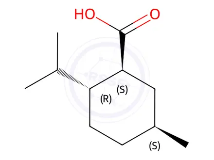 Chemical structure of (1S,2R,5S)-2-Isopropyl-5-methylcyclohexanecarboxylicacid