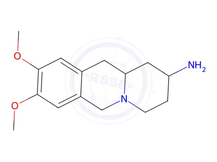 Chemical structure of 2-AMINO-8,9-DIMETHOXY-1,3,4,6,11,11A-HEXAHYDRO-2H-BENZO[B]QUINOLIZINE