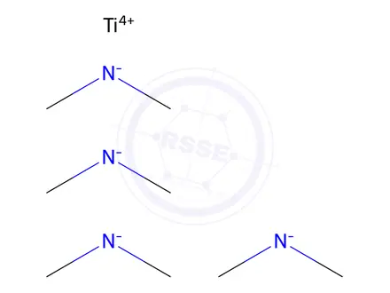 Chemical structure of TETRAKIS(DIMETHYLAMINO)TITANIUM
