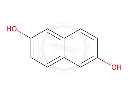Chemical structure of 2,6-Dihydroxynaphthalene