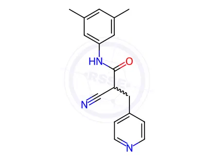 Chemical structure of 2-Cyano-N-(3,5-dimethylphenyl)-3-(pyridin-4-yl)propanamide